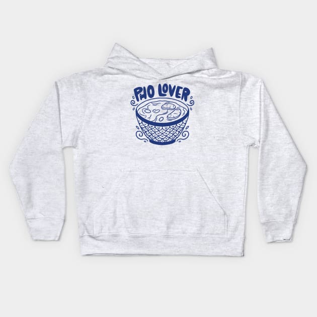 Pho Lover   P R t shirt Kids Hoodie by LindenDesigns